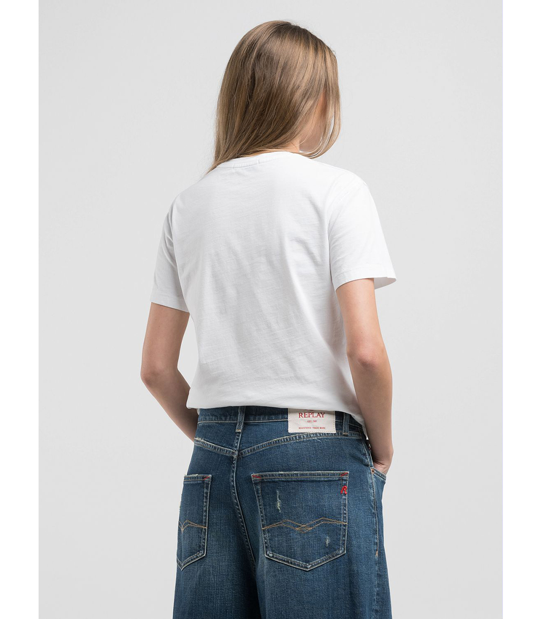 レギュラーフィットRロゴ ベーシックジャージーTシャツ 詳細画像 ナチュラルホワイト 2